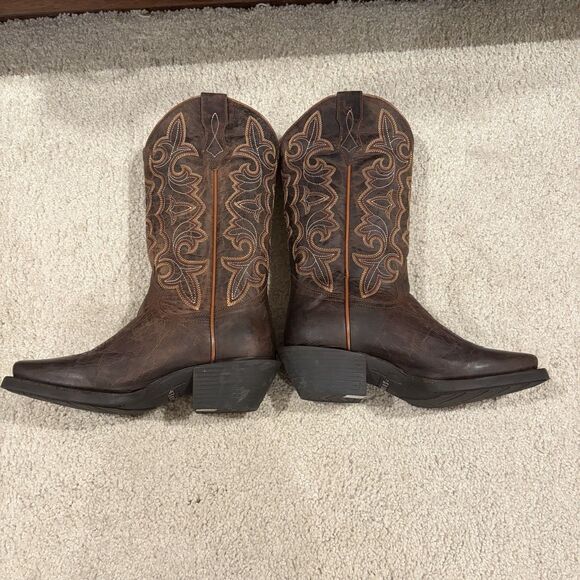 NEW Shyanne Jesse Performance Western Boots Women 5 Dark Brown Leather Handcraft - Picture 6 of 9